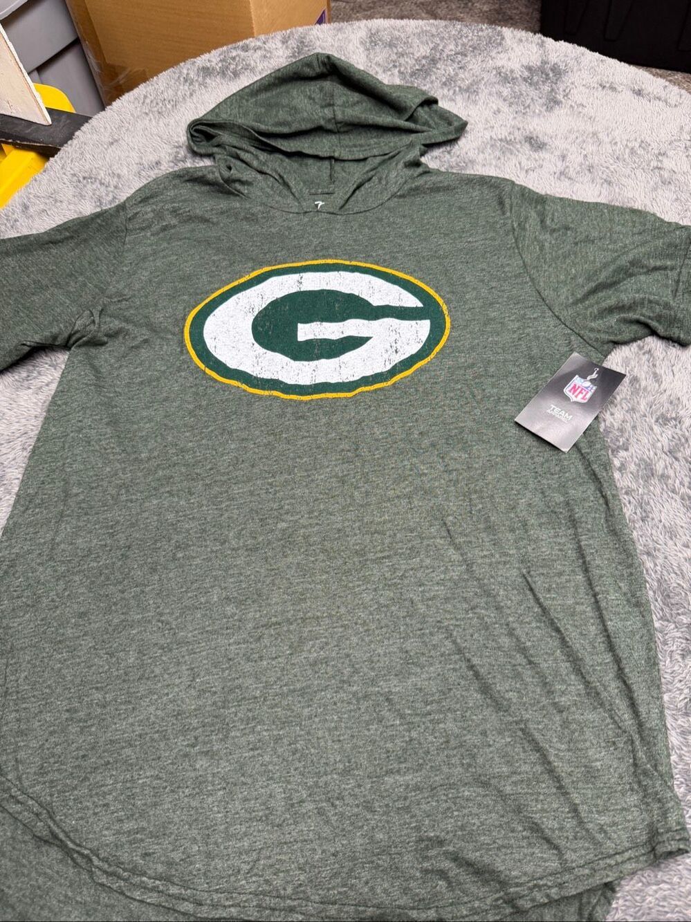 NFL Team Apparel Green Bay Packers Davante Adams Short Sleeve Hooded T-Shirt, br